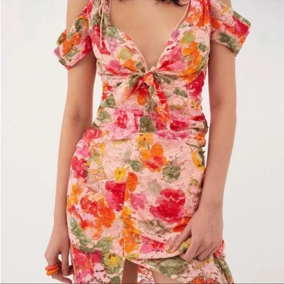 NWT For Love & Lemons Beth Midi Dress - Picture 6 of 7